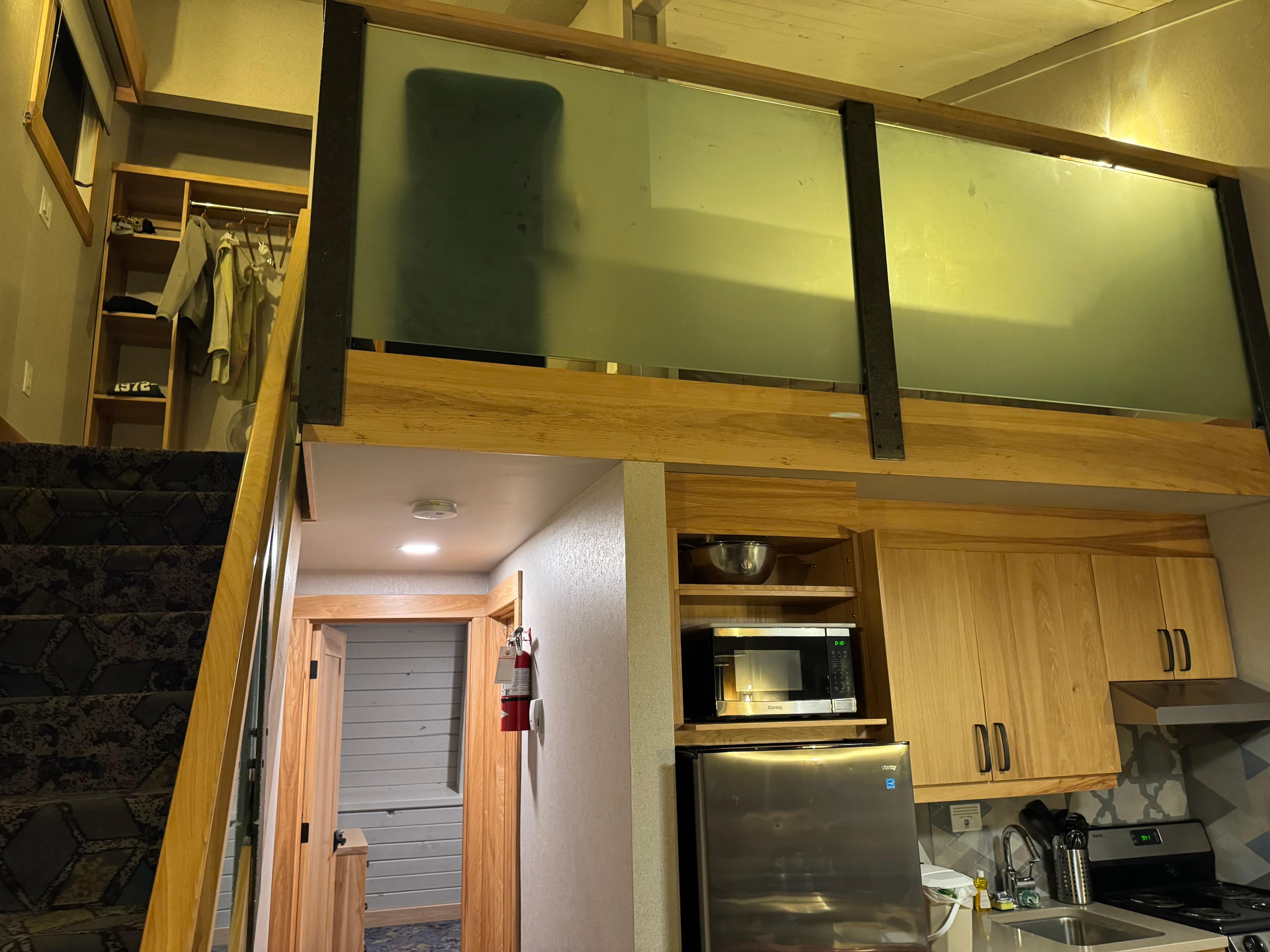 First floor looking up into loft