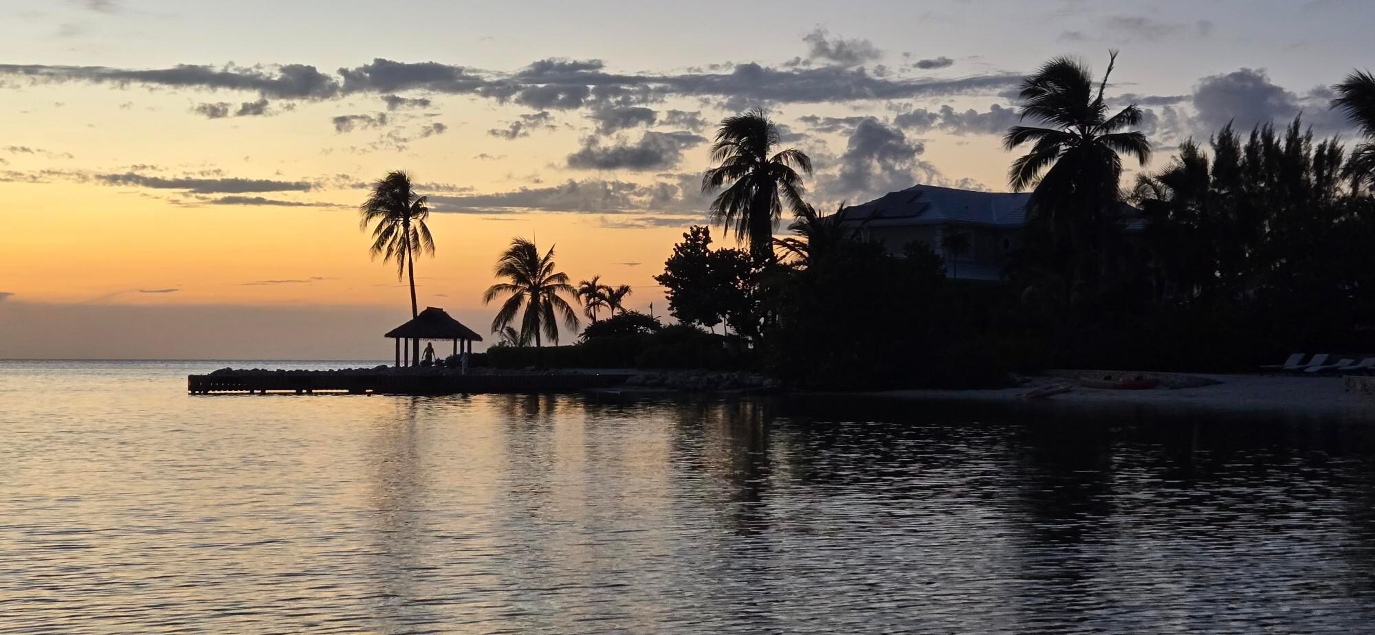 Sunset from the bioluminescent tour
