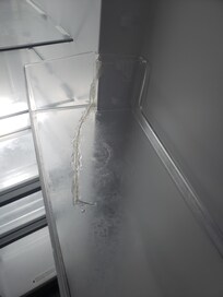 Refrigerator plastic shelves was broken