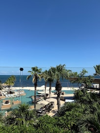Ocean front view from the room.