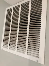 Disgusting filth air return. How would you like to breath that air?