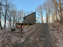 The driveway up, I suggest turning around once you’re up there for easy travels down.