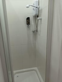 Tiny shower.