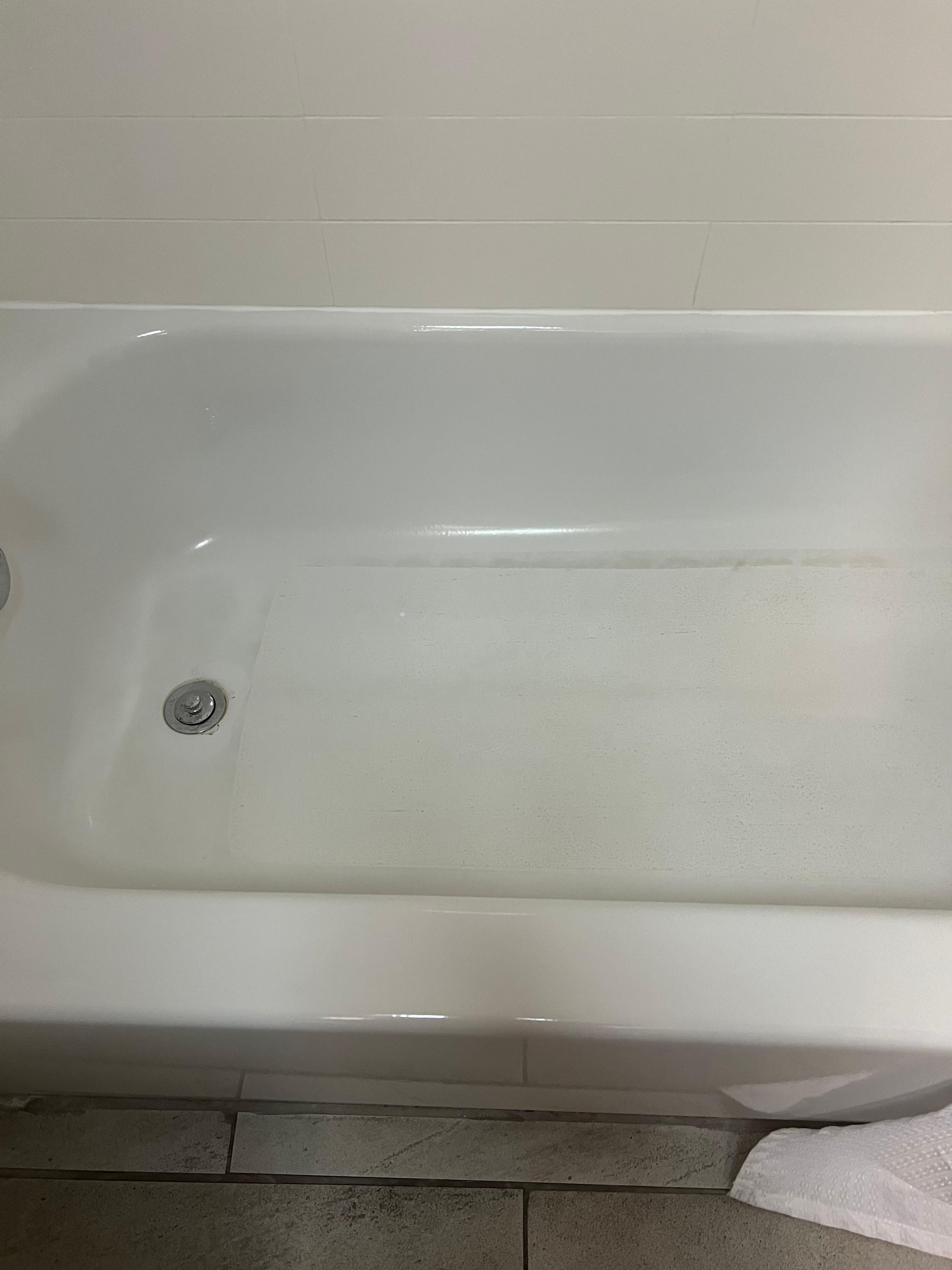 Tub had black stuff on it. Elevator didn’t work. Piece of tile on bathroom floor was unlevel and tripped 