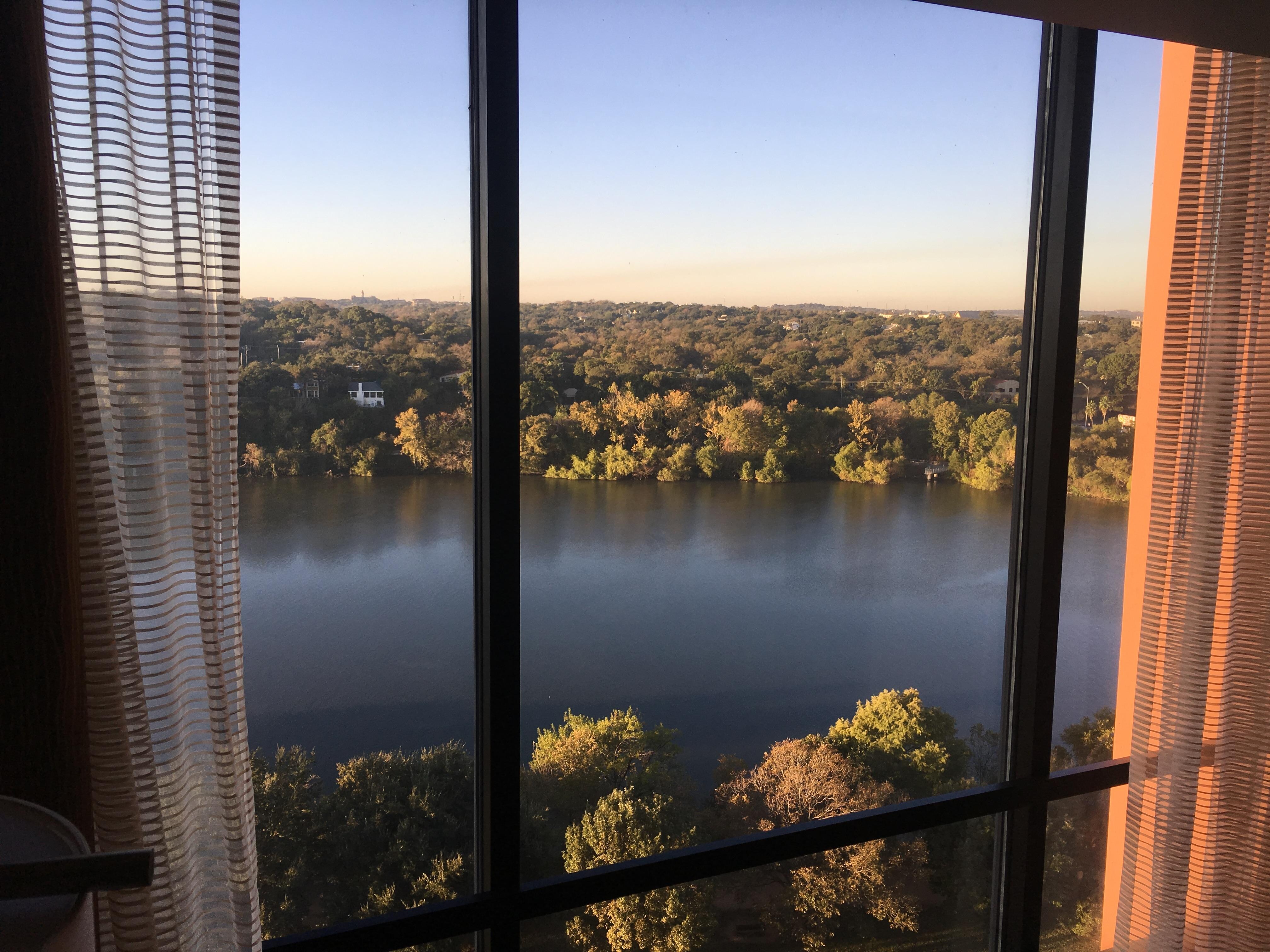 The view was amazing