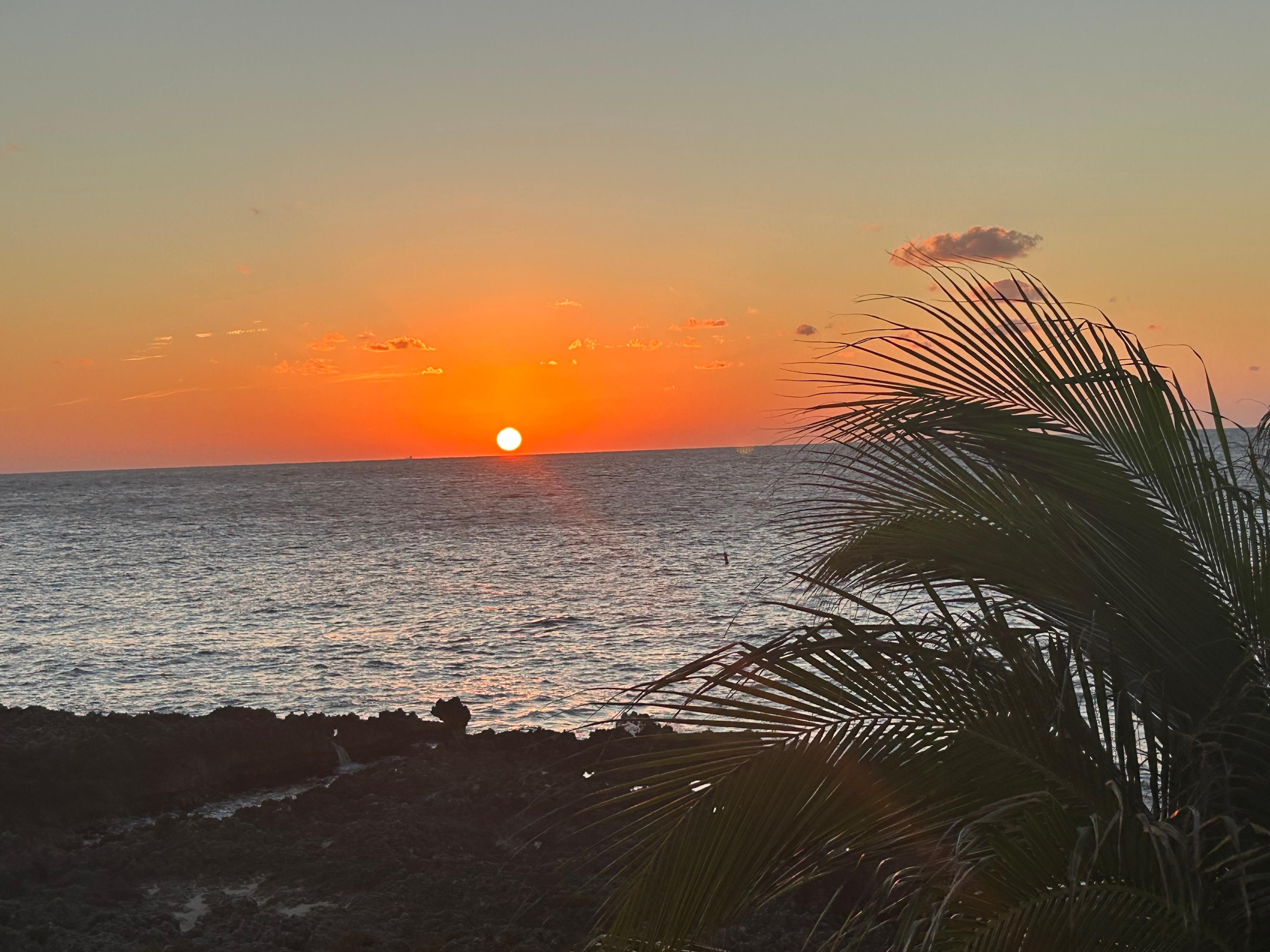Sunset from the balcony
