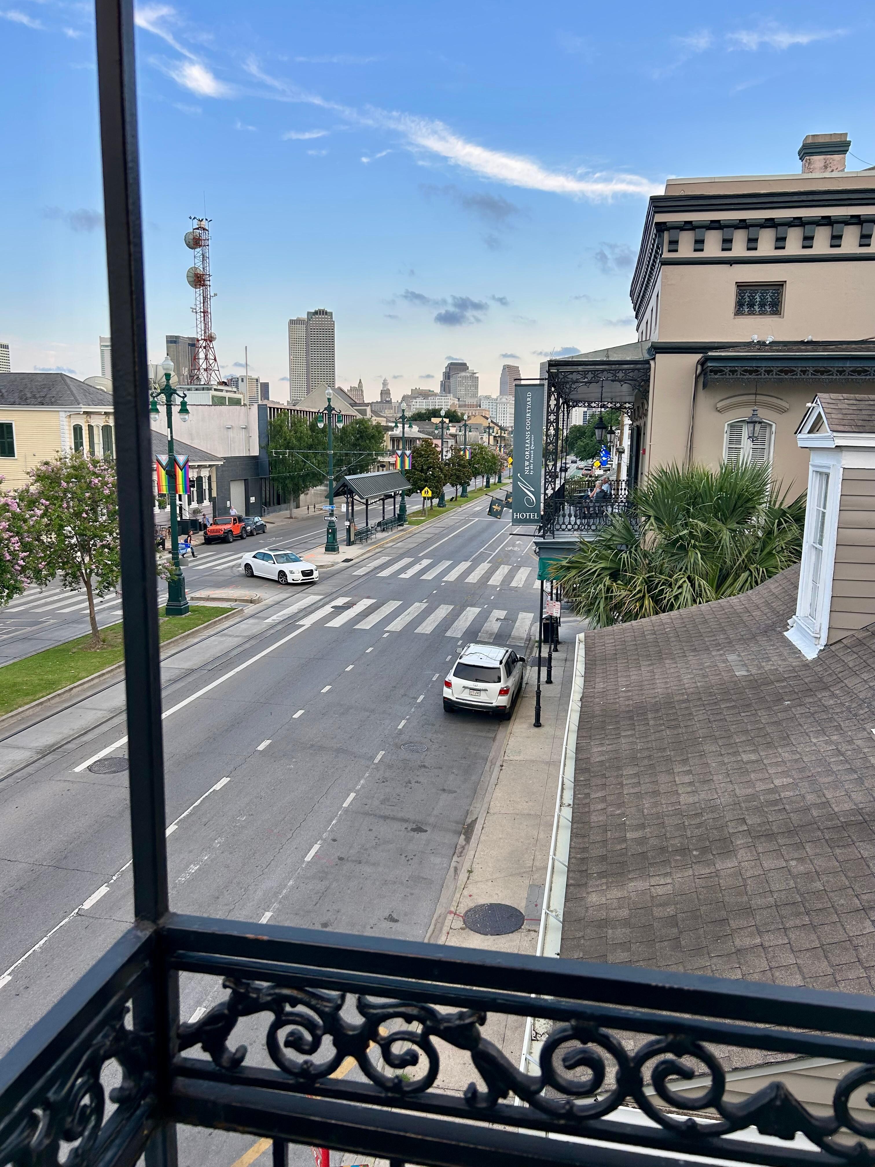 View overlooking Rampart from outside Room 331