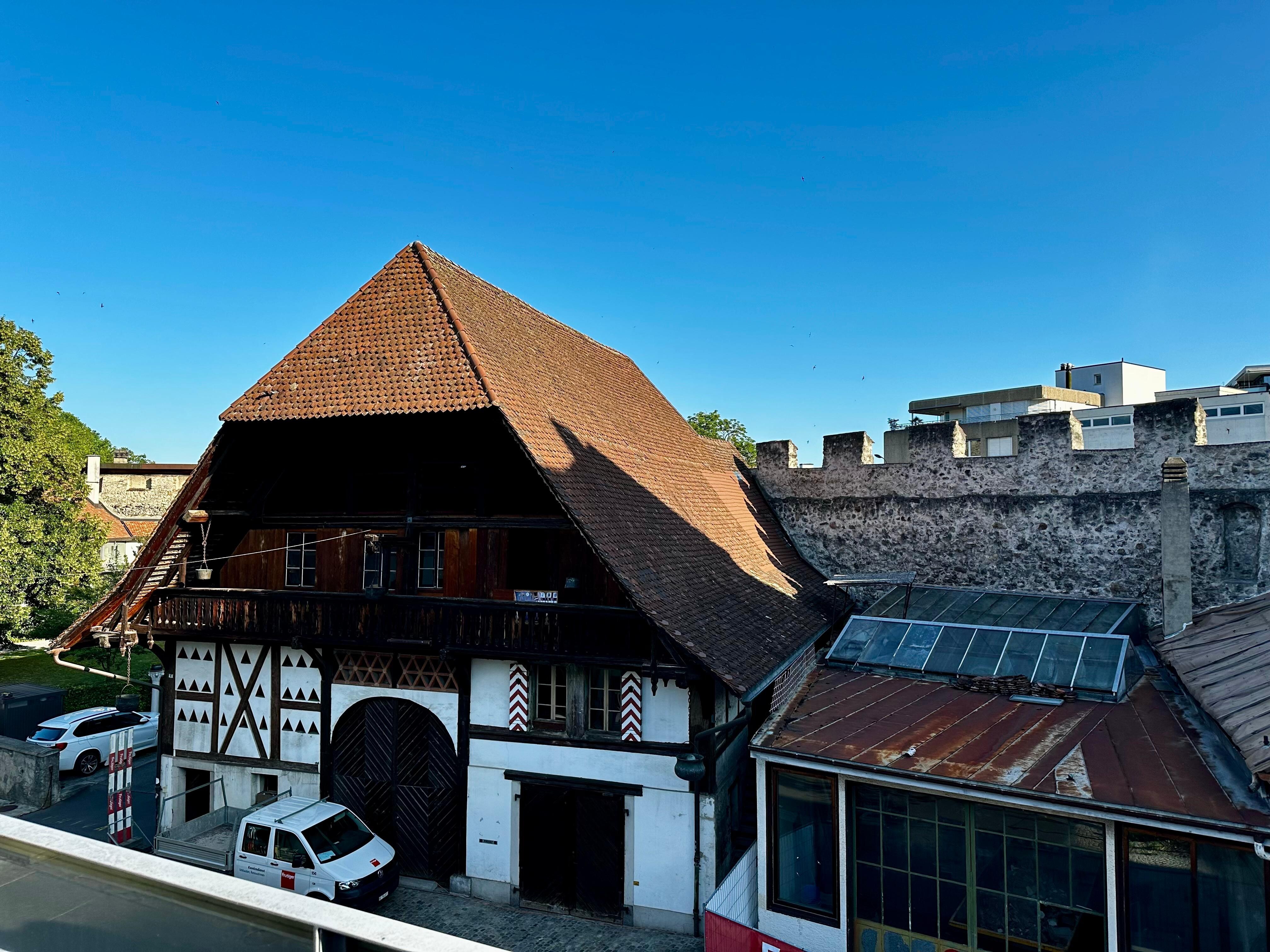 View from the common balcony of old town wall