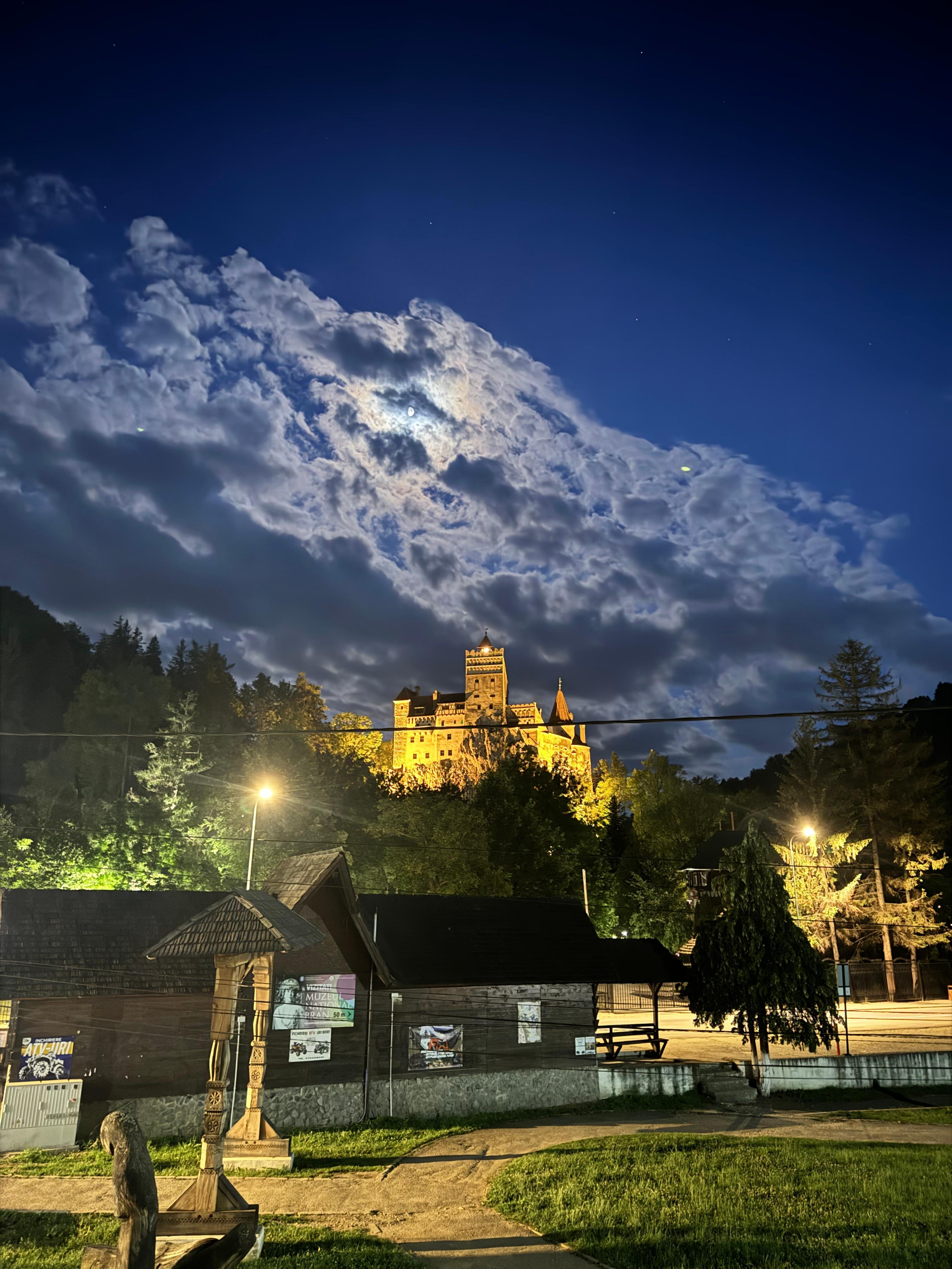  View of Bran Castle from our room window.