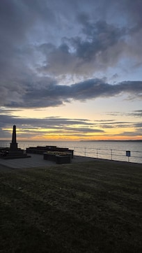 Abendstimmung gegenüber der Unterkunft