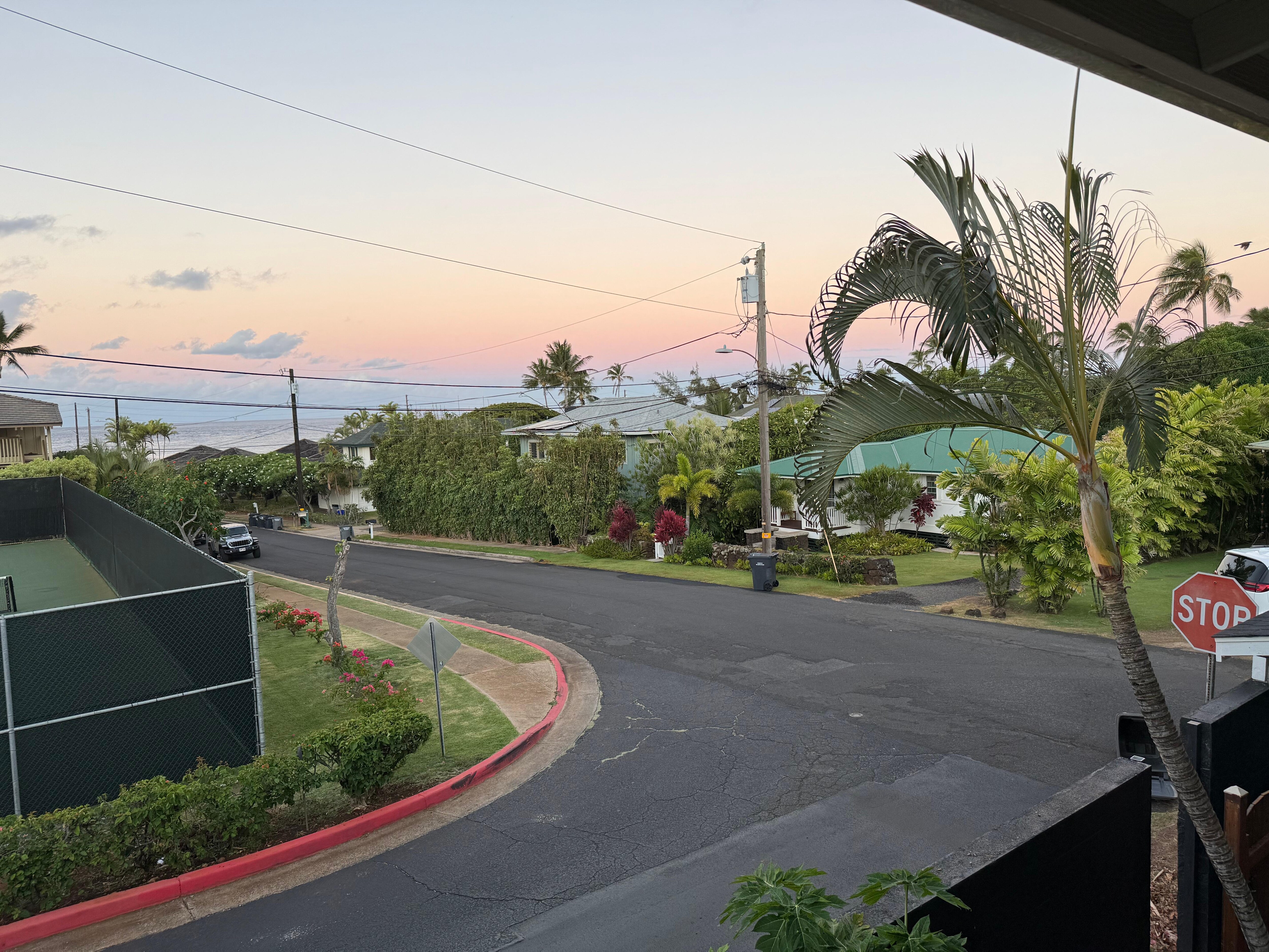 View from the lanai 