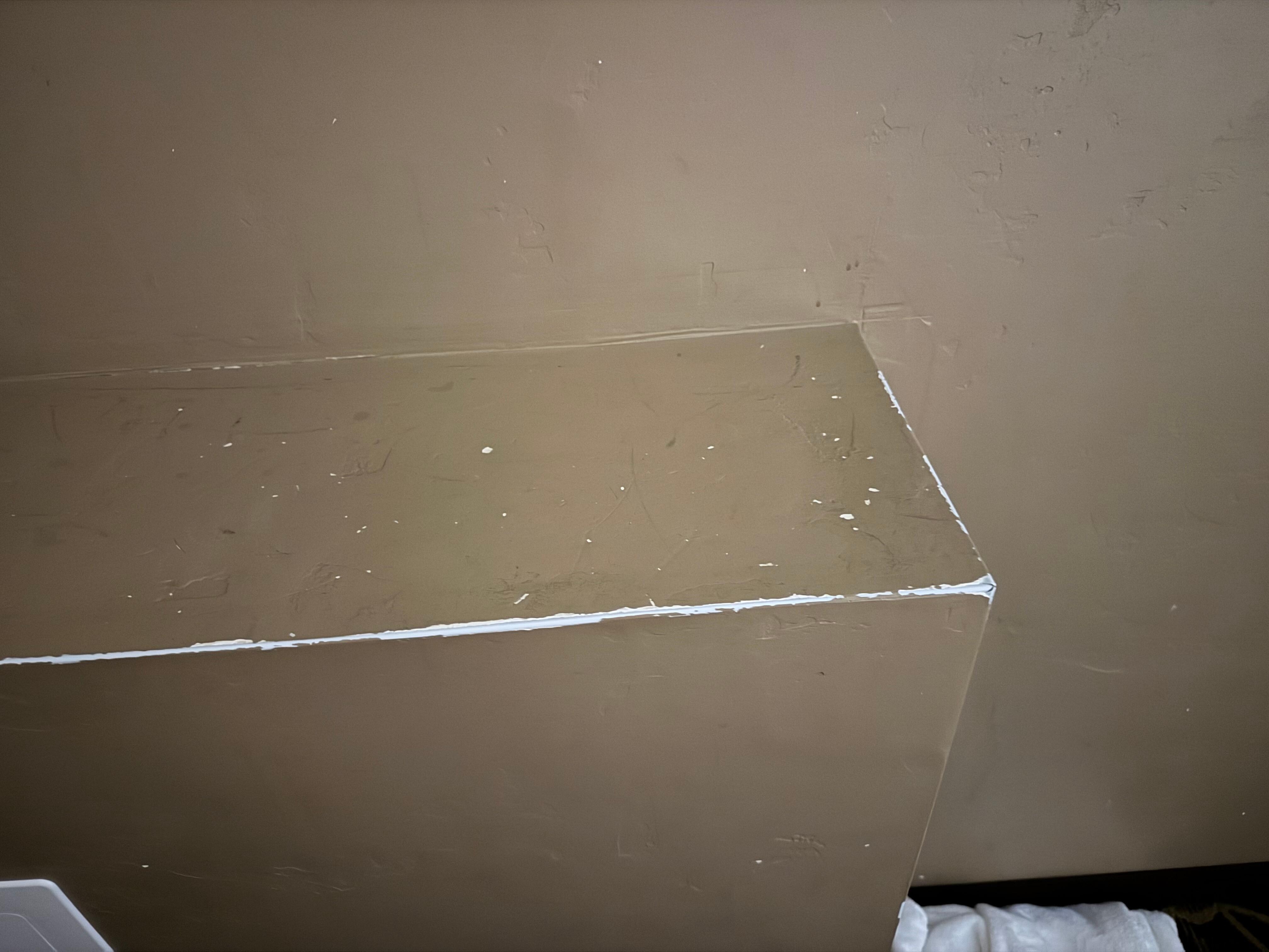 Chipped paint everywhere in the room