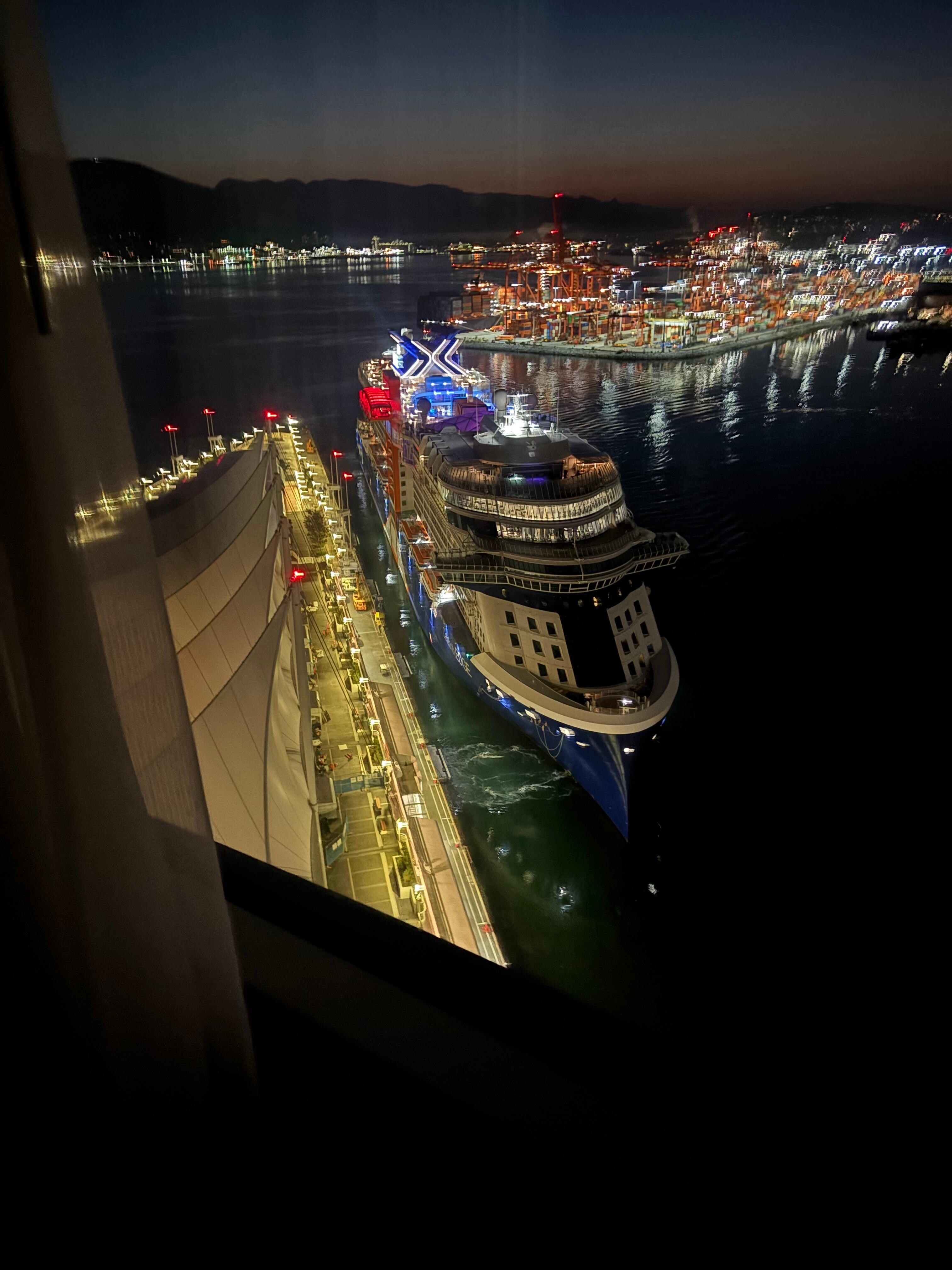 Watched The Celebrity Edge docking