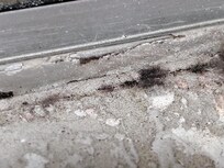 Black mold around the window.