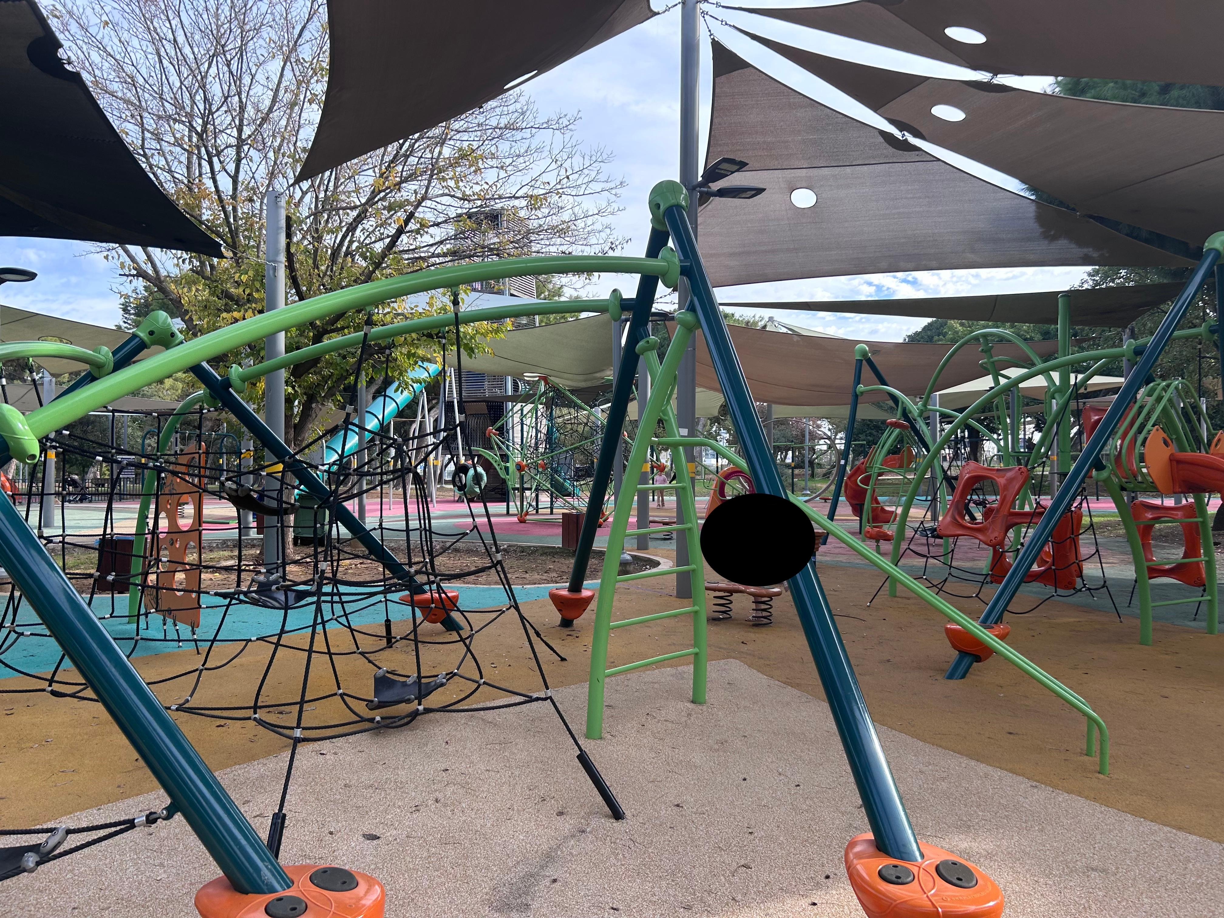 Playground across the street