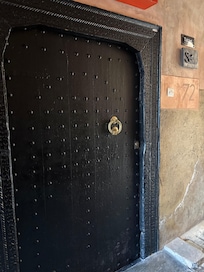 Front door of Riad