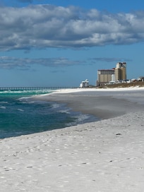 Very close to beach. 2 mins walk