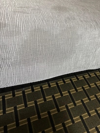Stained bedspread