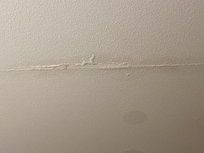 The ceiling leaked twice