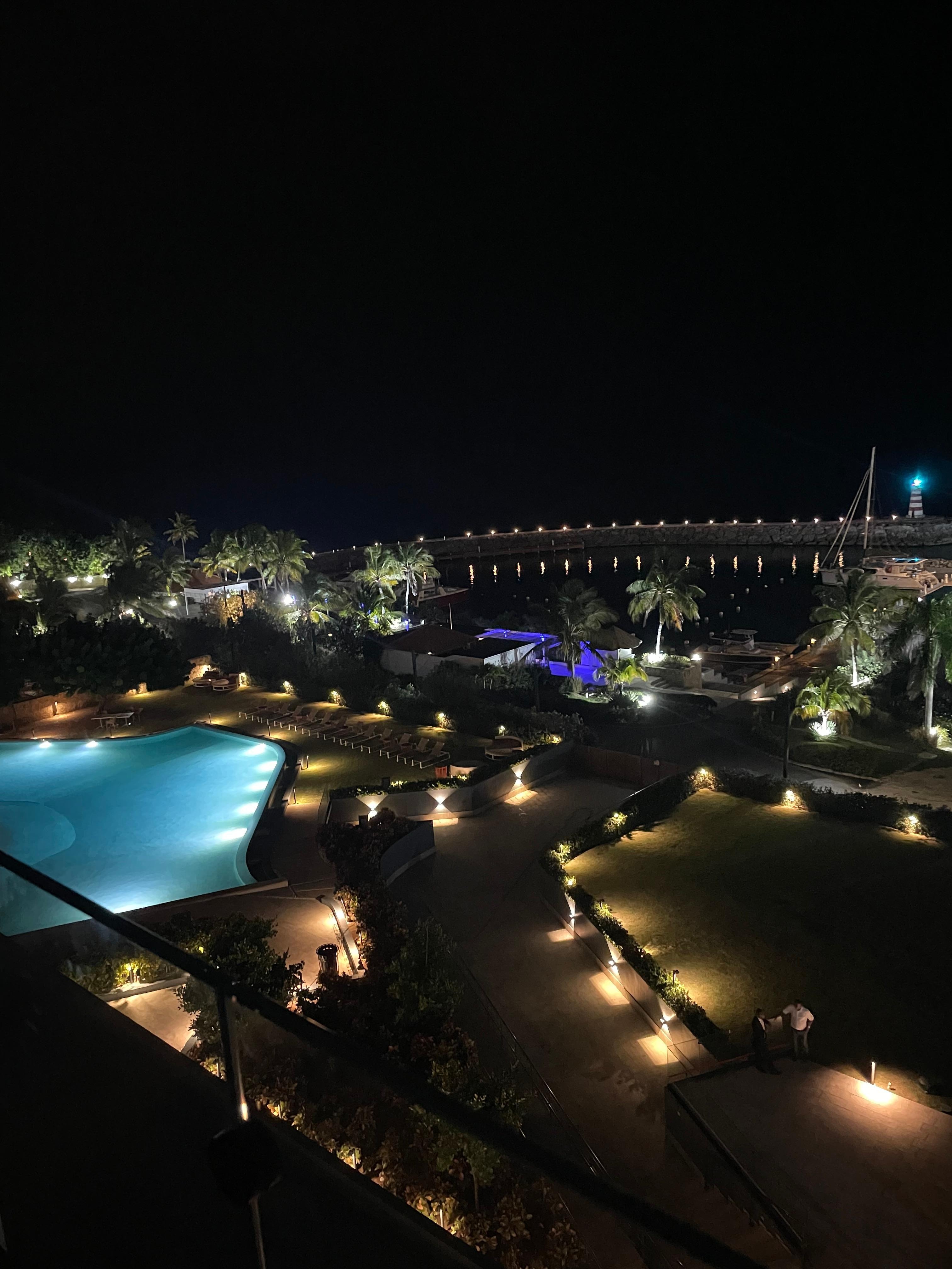 Evening view from balcony