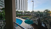 Pool view from balcony