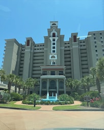 Front of the resort