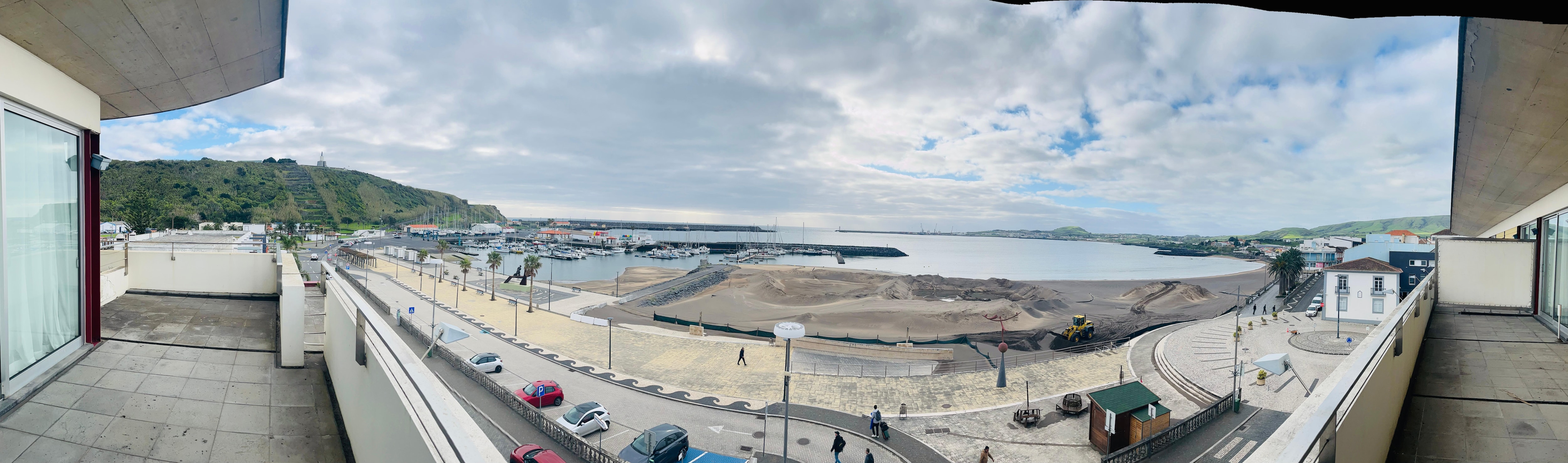 Panorama view from our room. 