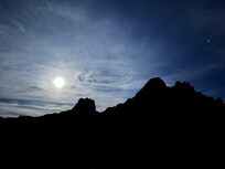 This was the view from the porch when we walked outside the first night.