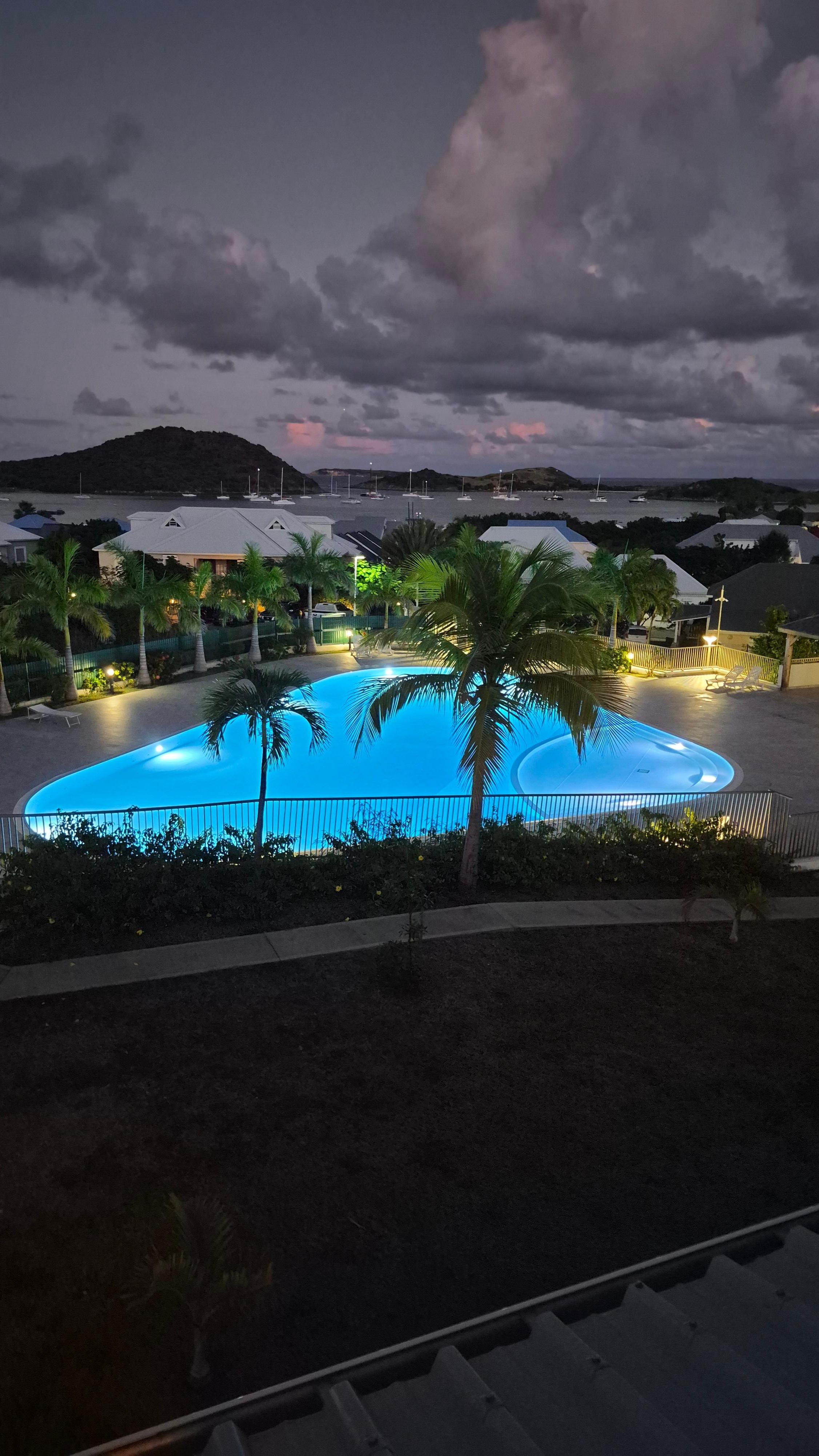 Night view from our balcony.