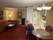 Spacious lounge and kitchen