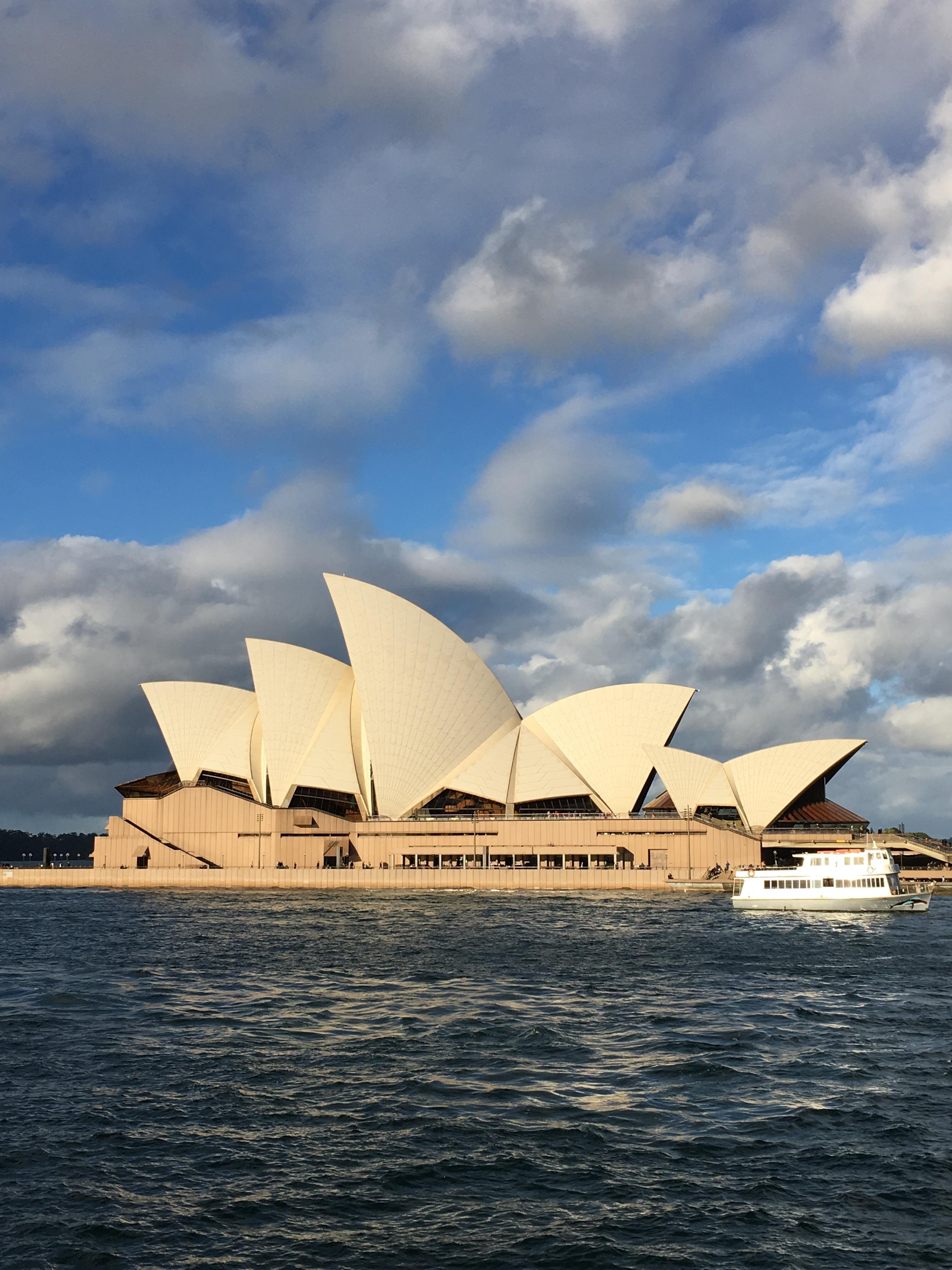 Circular Quay Ferries outside the front door of hotel take you by the opera house