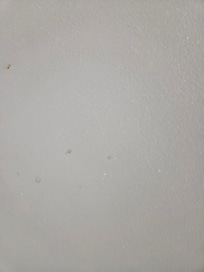 This was the ceiling in the shower!!