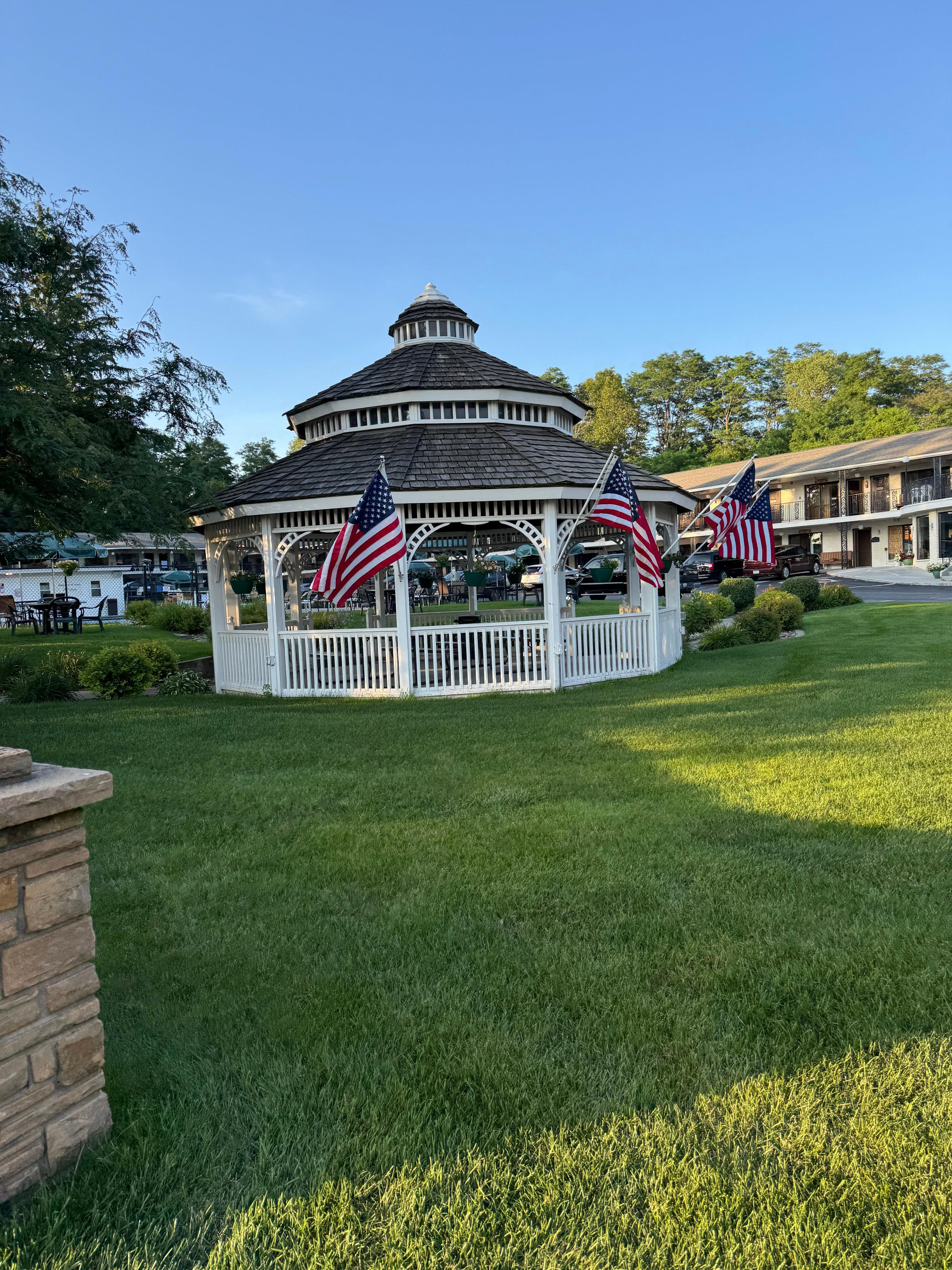 Gazebo on property