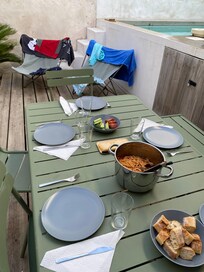 Un dîner sur la terrace