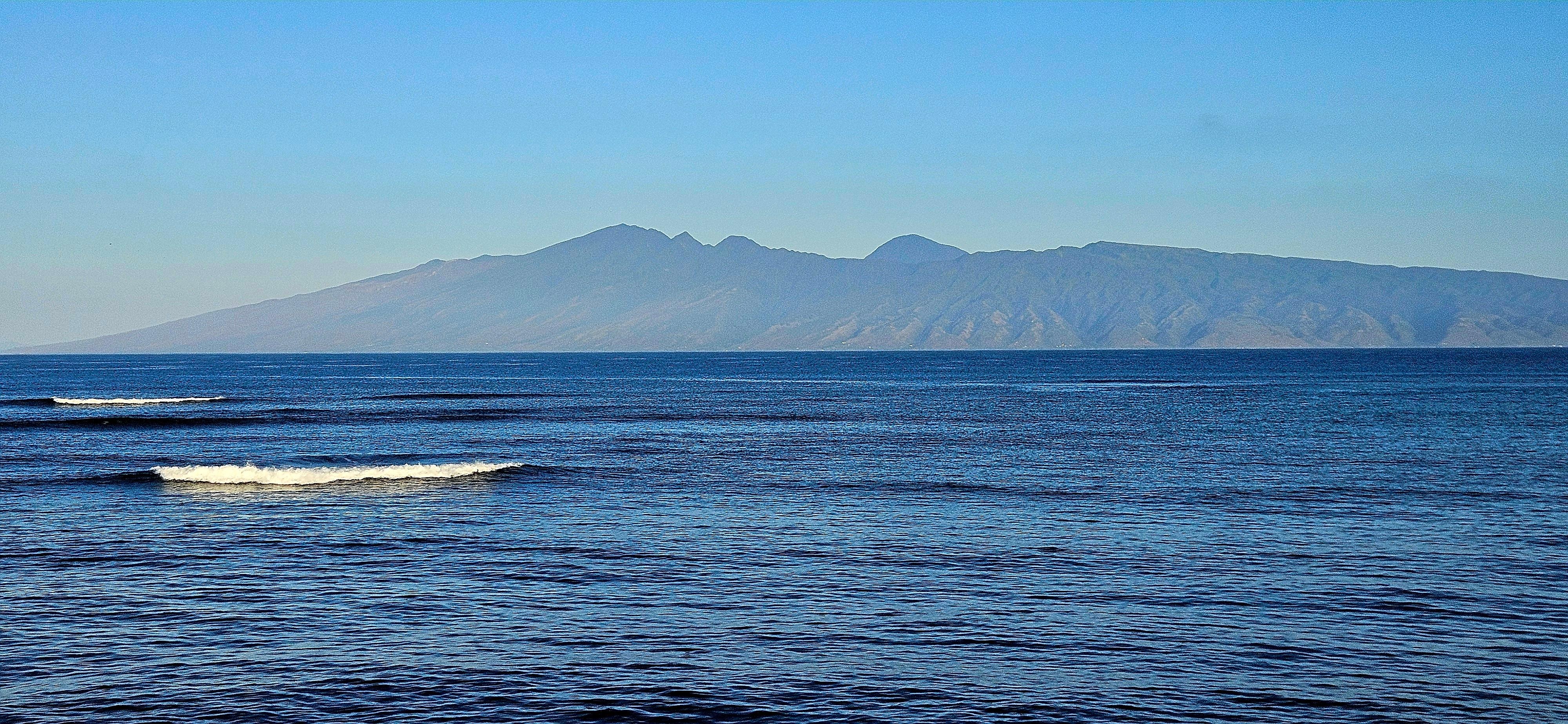 View of Molokai, great whale watching from the lanai. 