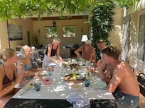 The outside eating area is always in a lovely shade.