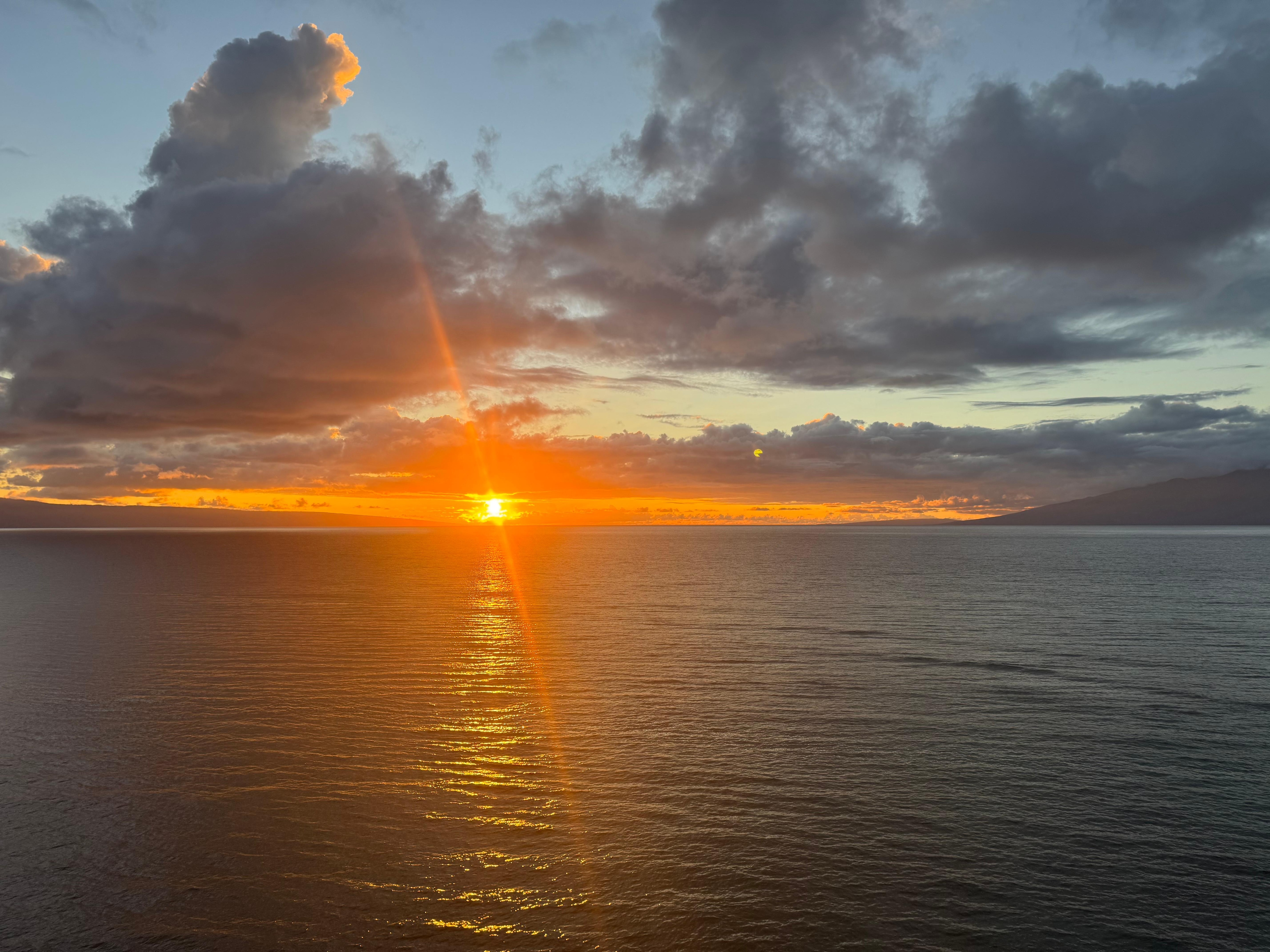 Sunset from our balcony
