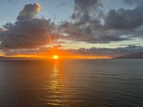 Sunset from our balcony