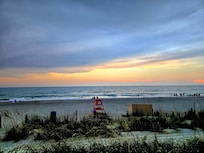 Great Sunset from the deck by the pool