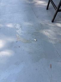Someone urinated on the floor