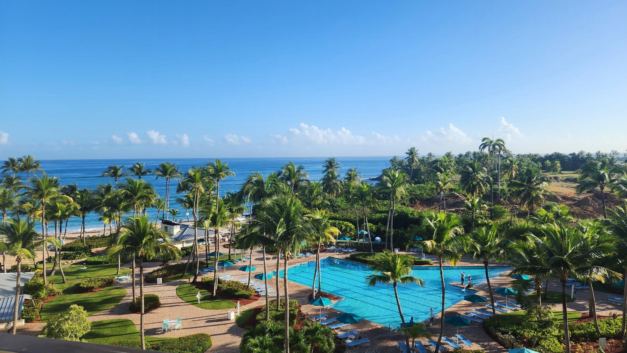 Our view from the balcony. 