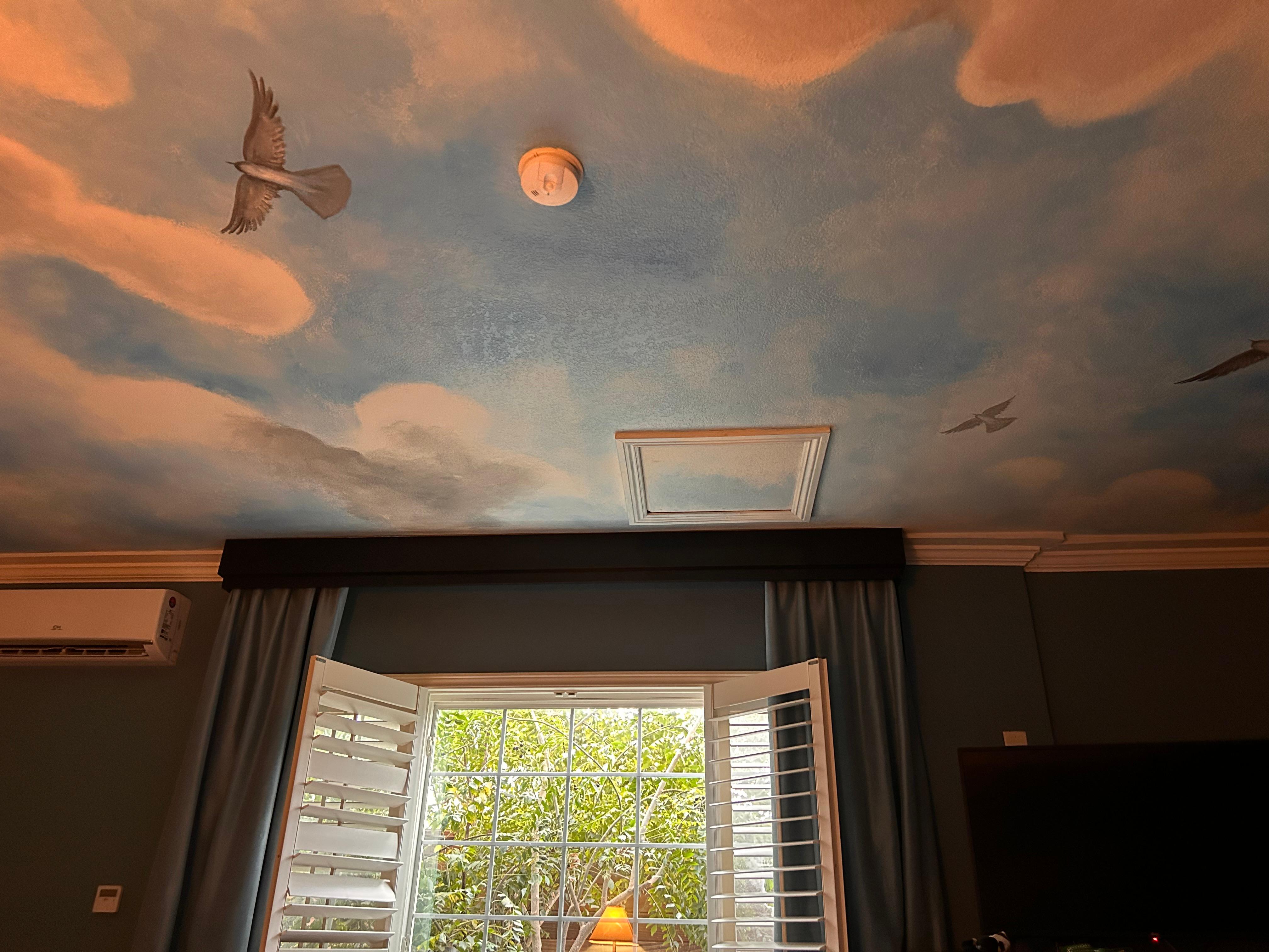 Great ceiling mural!