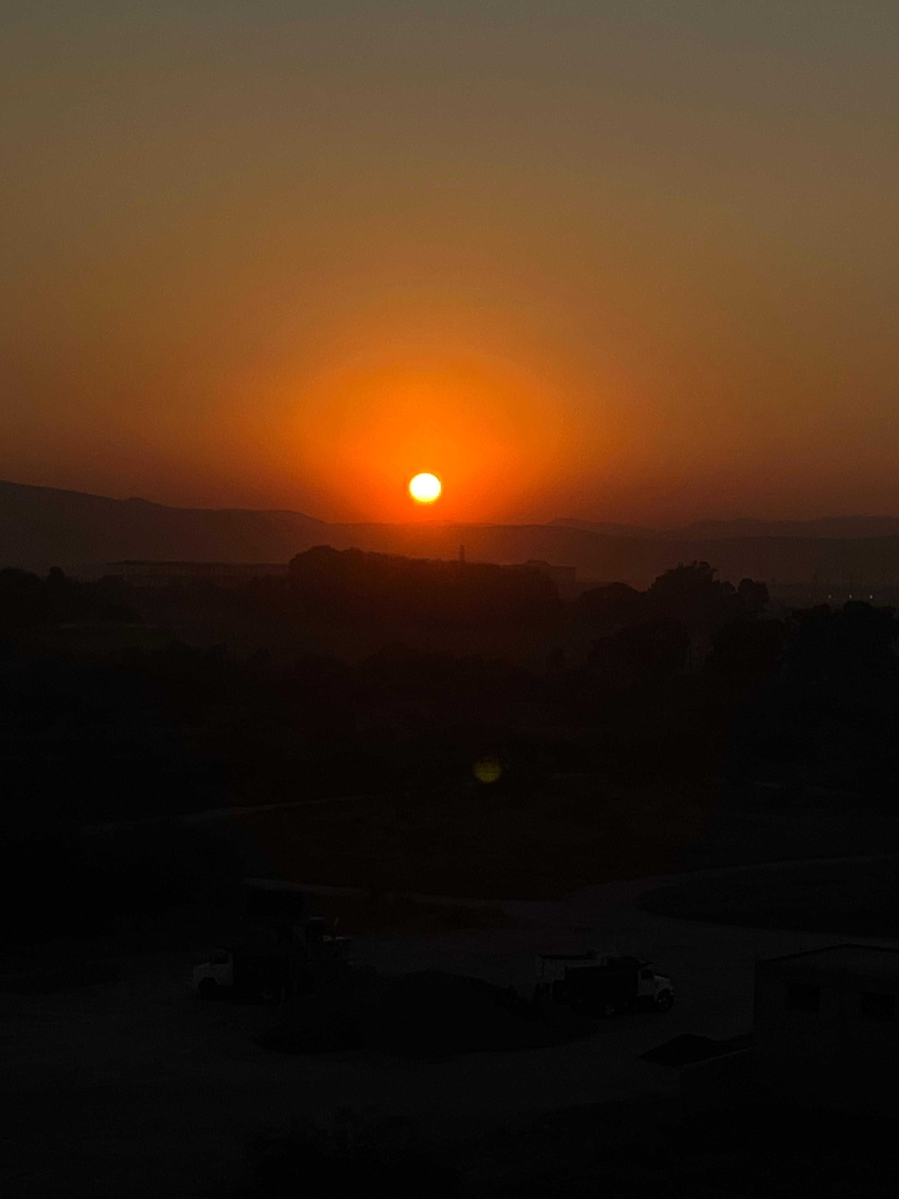 Sunrise from the window of my room.