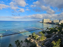 From our room on the 16th floor. It was so worth it.