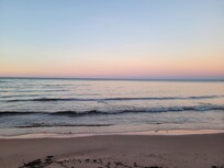 Beautiful few at sunset from the beach.