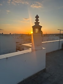 Sunset view from rooftop of the residence