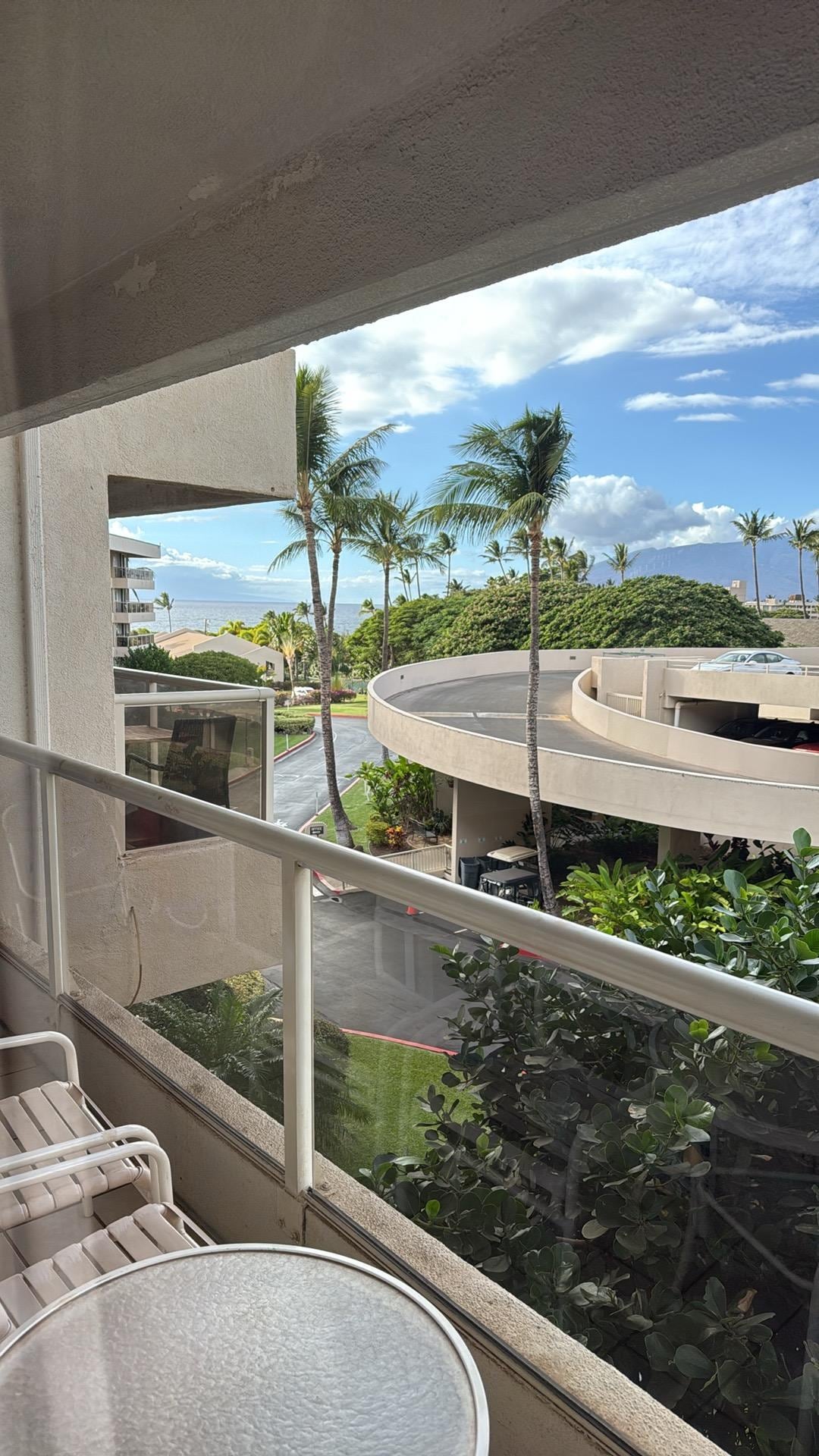 Actual view out lanai,  close walk to one of best beaches. 