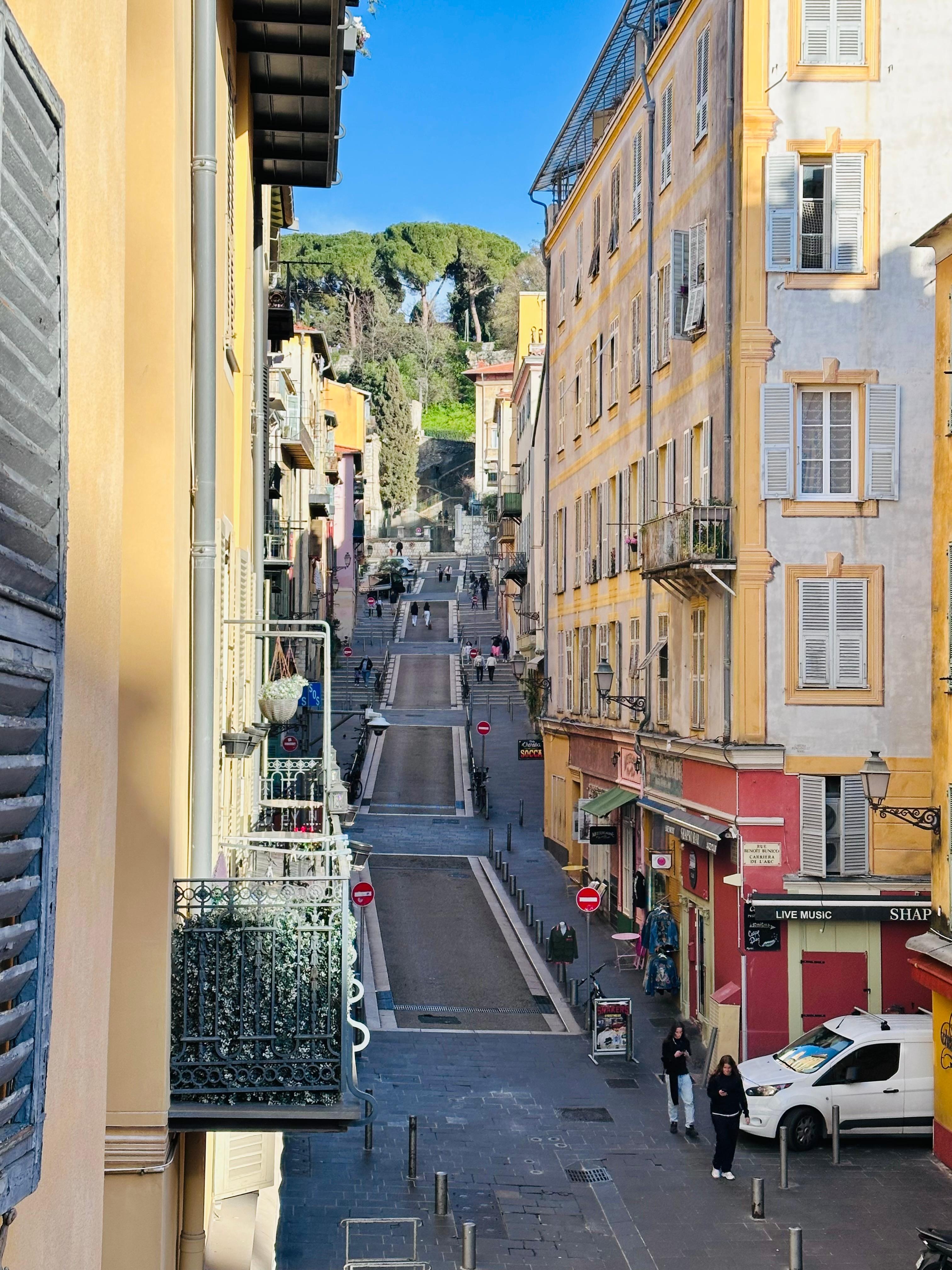 Castle Hill view from the apartment balcony
