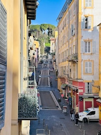 Castle Hill view from the apartment balcony