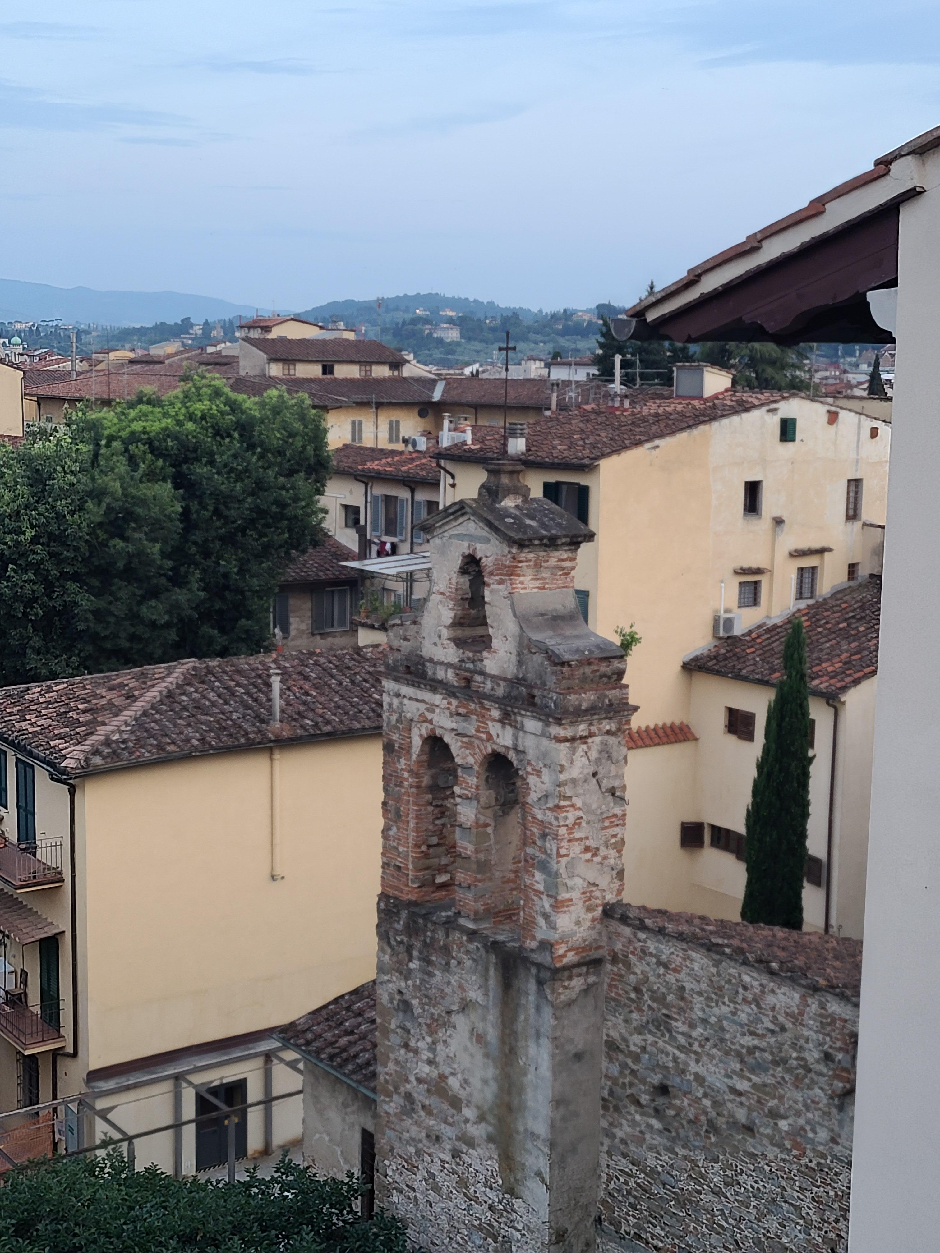 View of neighbor's back from the terrace.